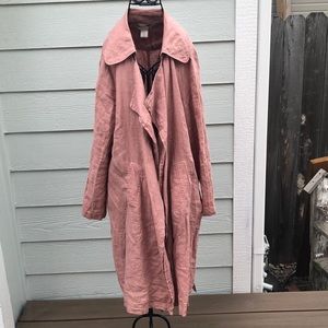 Long pink jacket